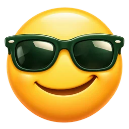 Smiling face wearing sunglasses